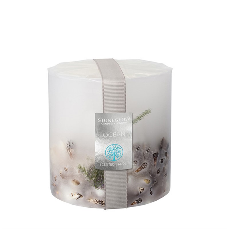 Ocean Pillar Candle